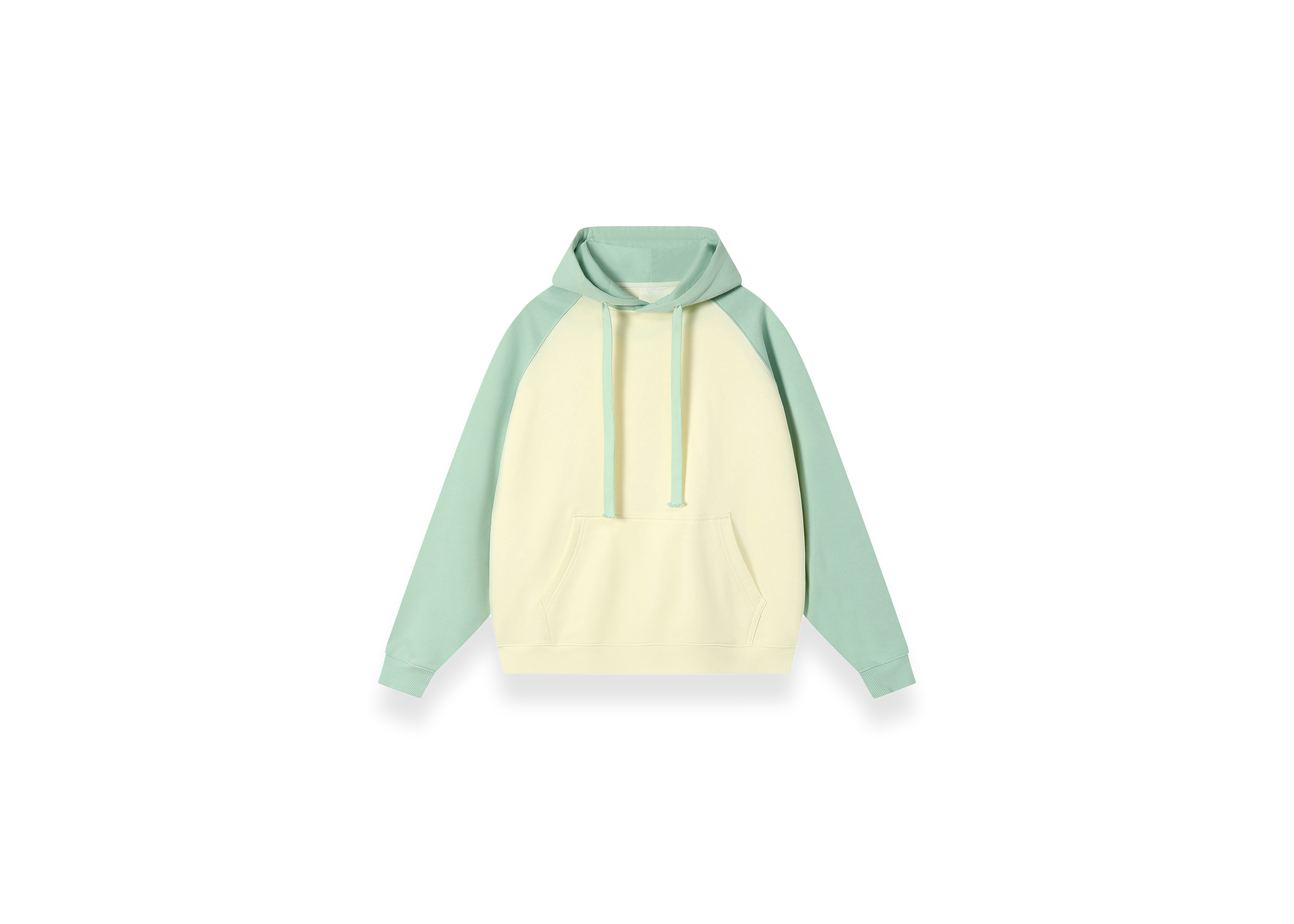 Color-Block Raglan Sleeve Hoodie