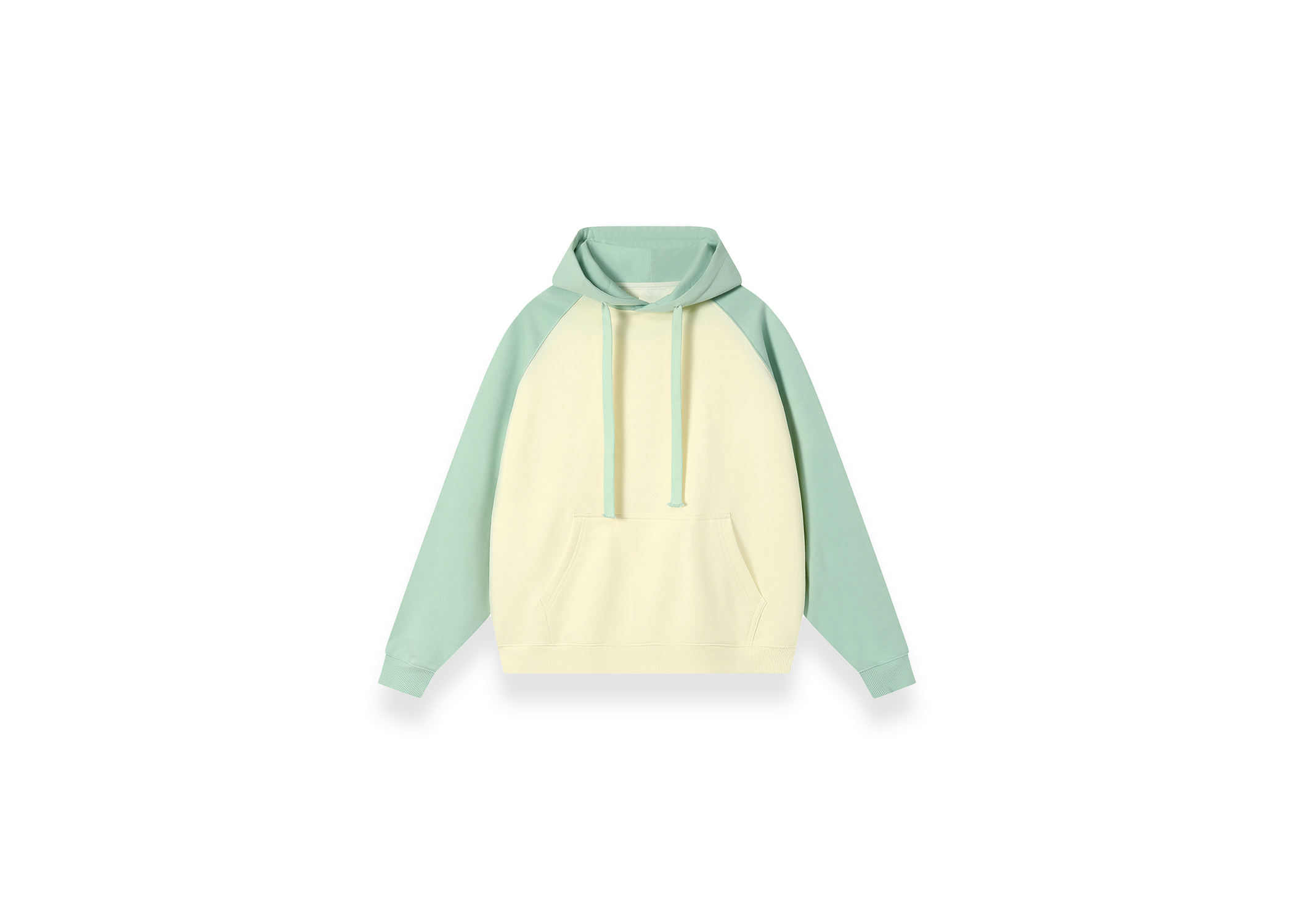 Color-Block Raglan Sleeve Hoodie