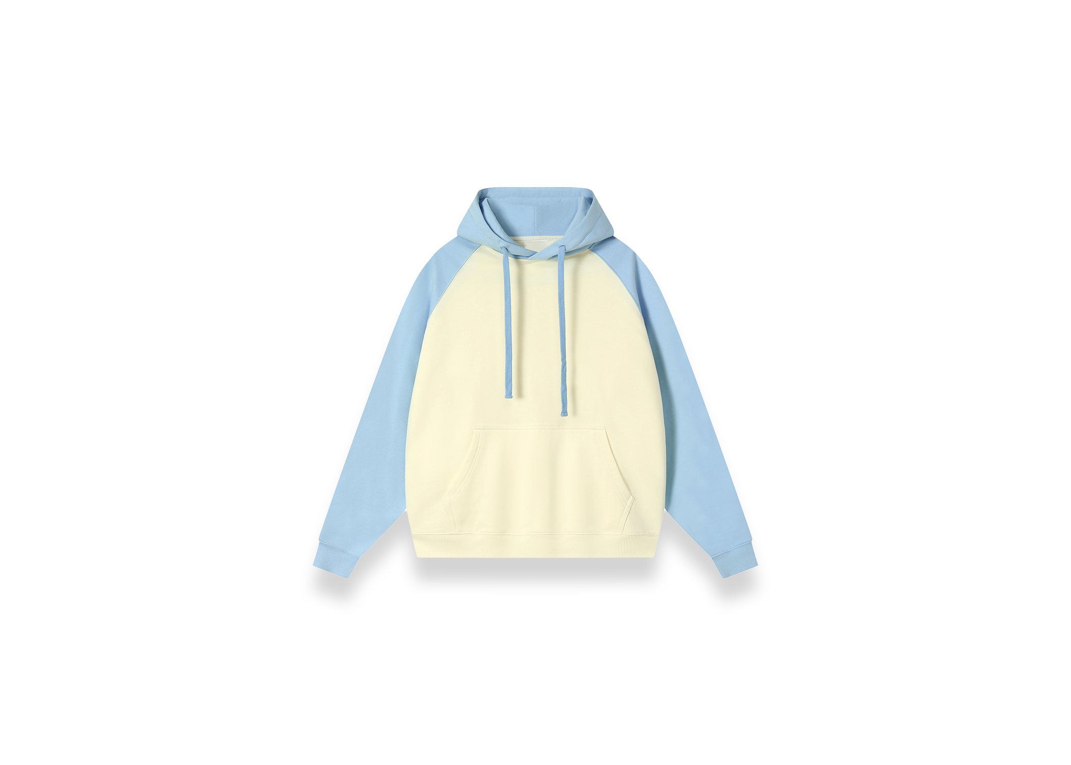 Color-Block Raglan Sleeve Hoodie