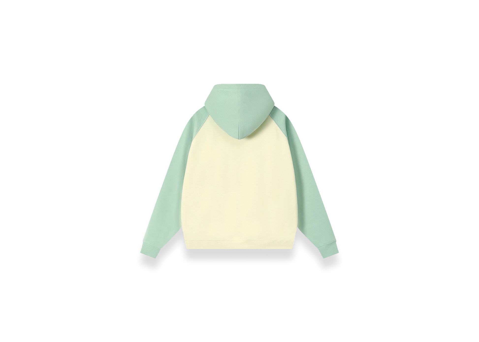 Color-Block Raglan Sleeve Hoodie