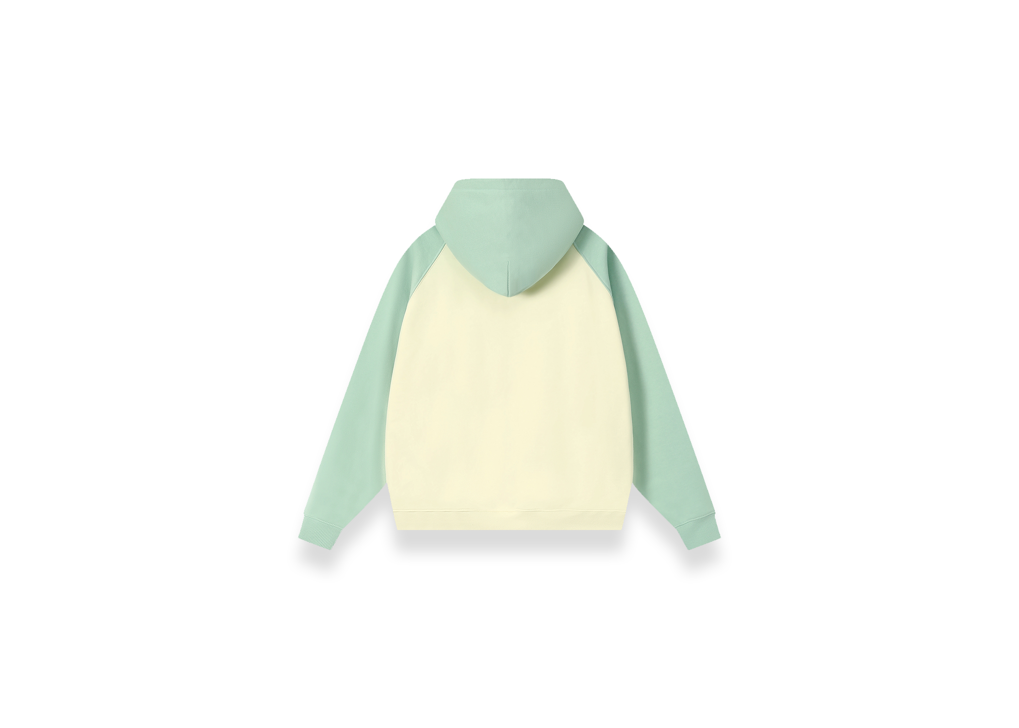 Color-Block Raglan Sleeve Hoodie