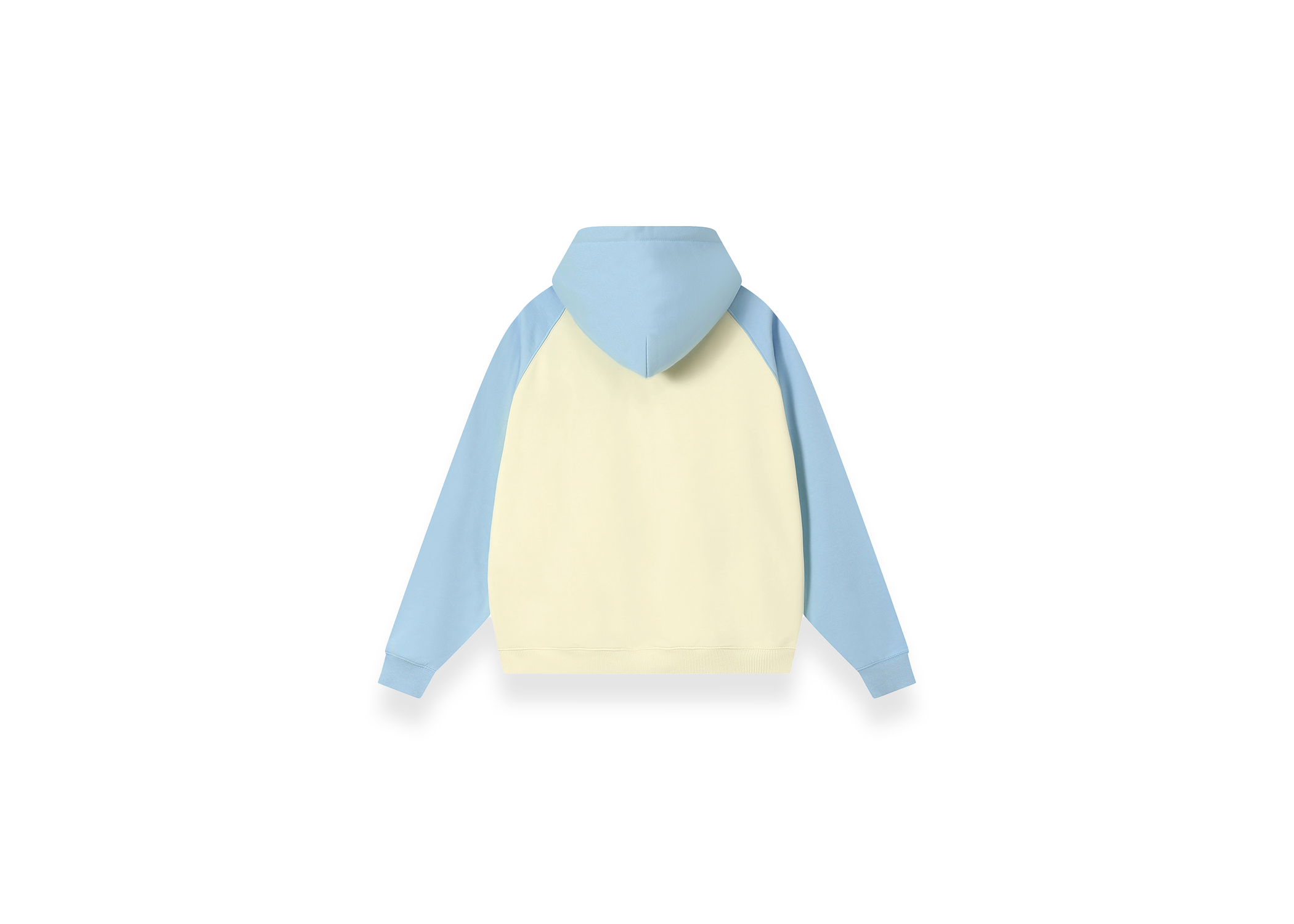 Color-Block Raglan Sleeve Hoodie