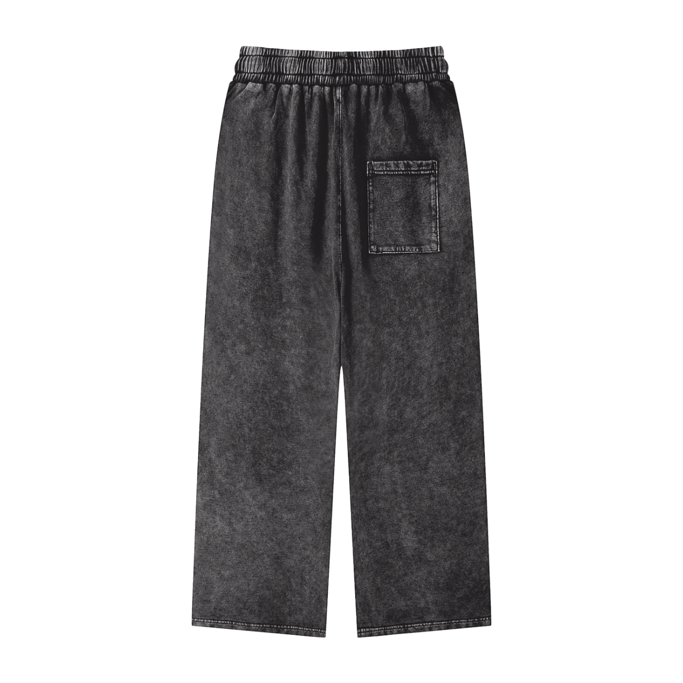 Snow Washed Cotton Straight Leg Pants