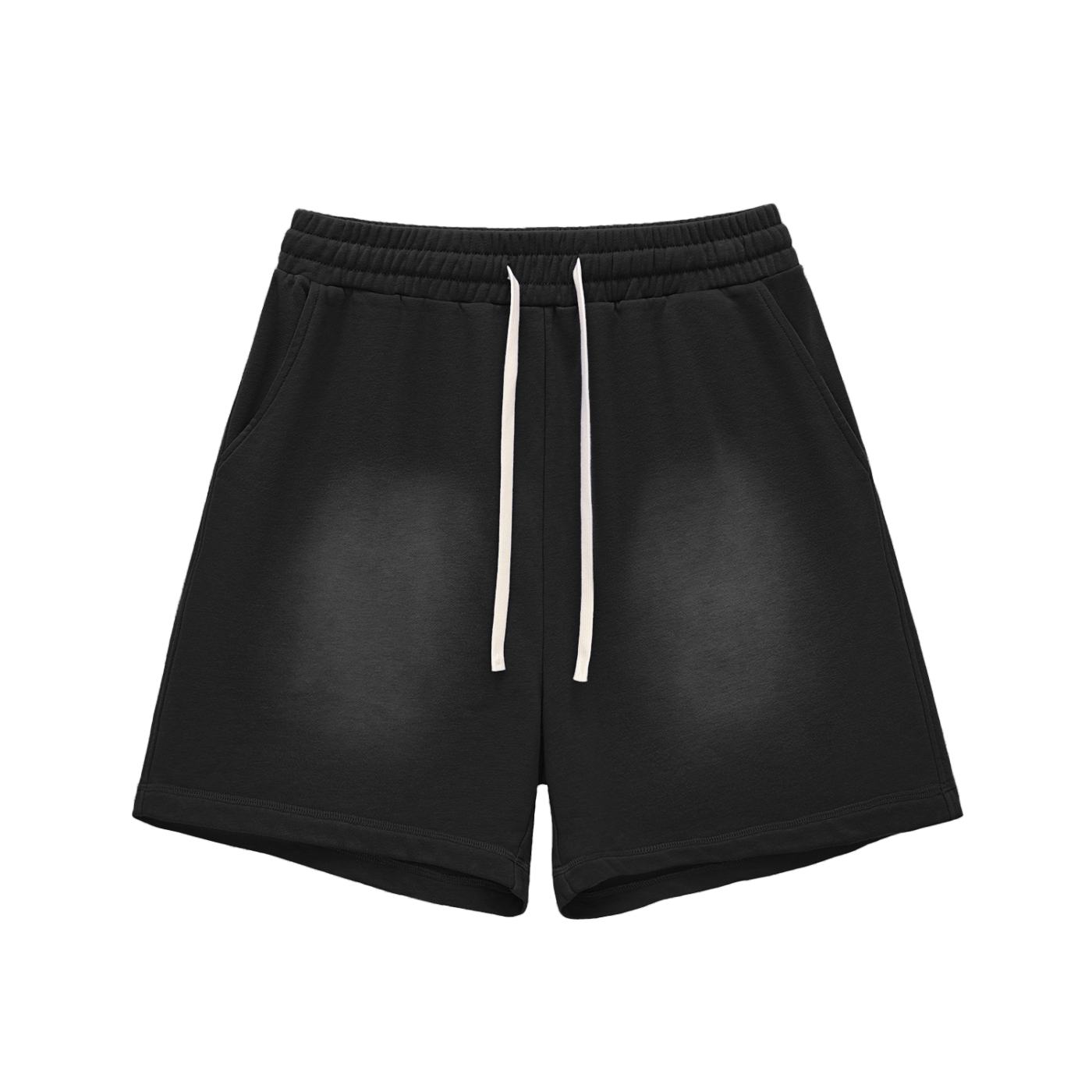Sun Fade Raw Edge Cotton Shorts – Unisex Streetwear