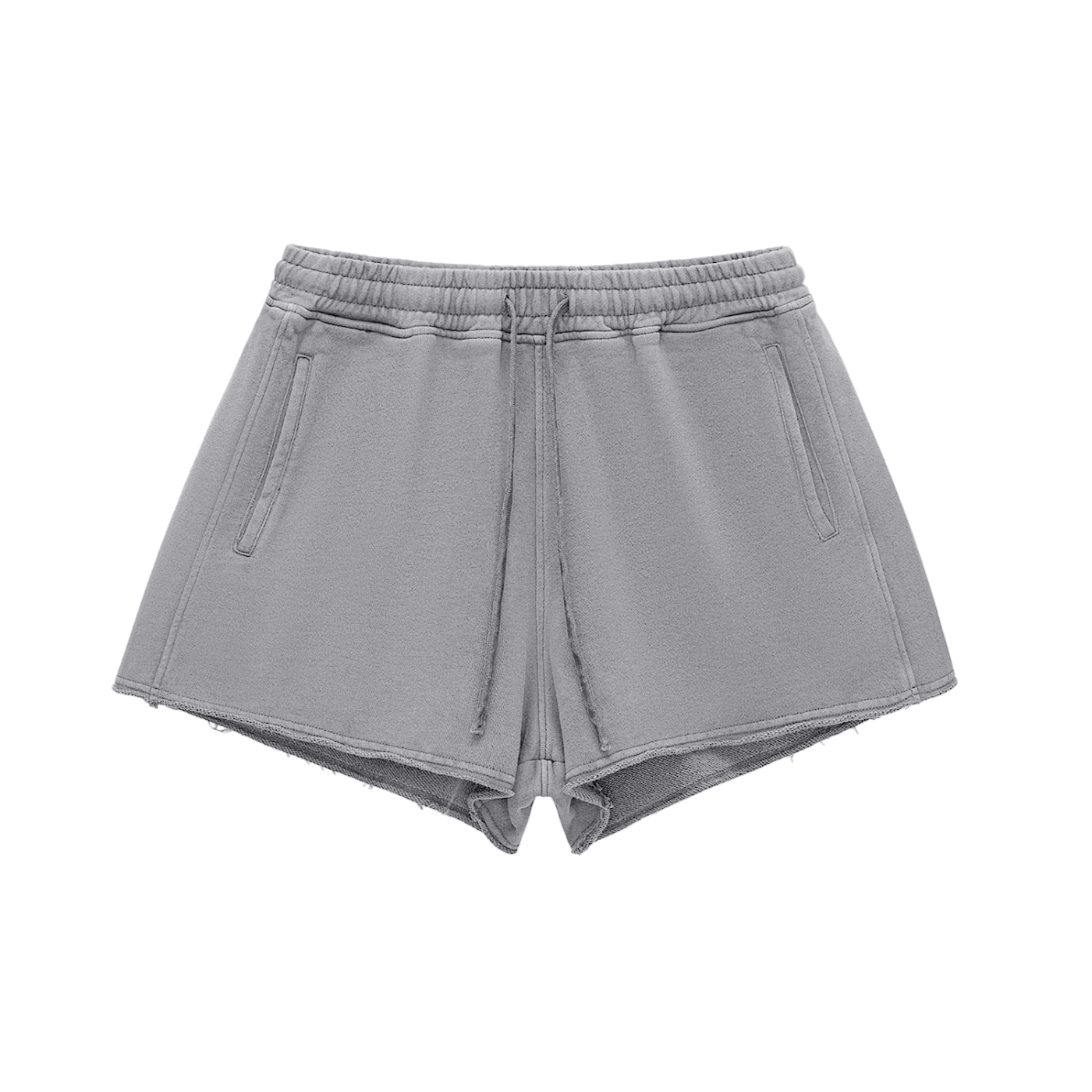 Snow Washed Raw Edge Shorts – Women’s Streetwear