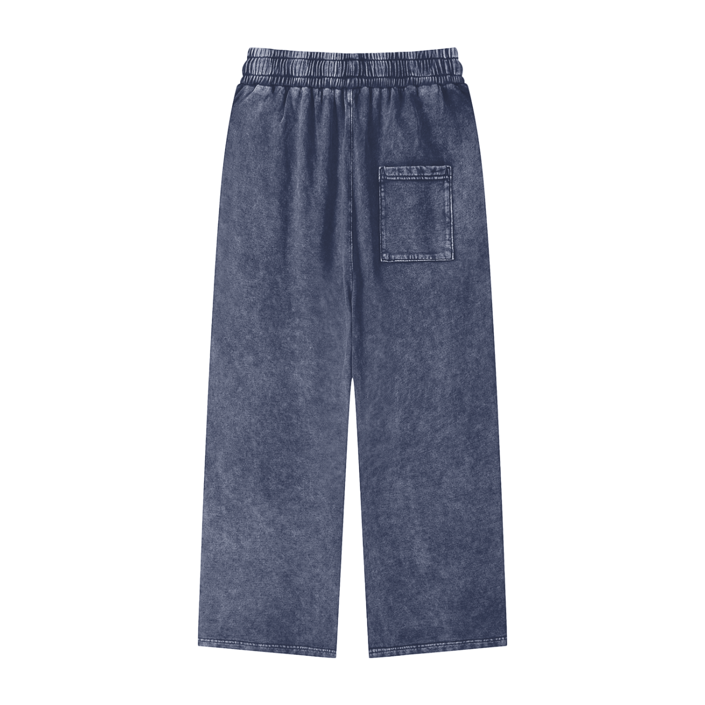 Snow Washed Cotton Straight Leg Pants