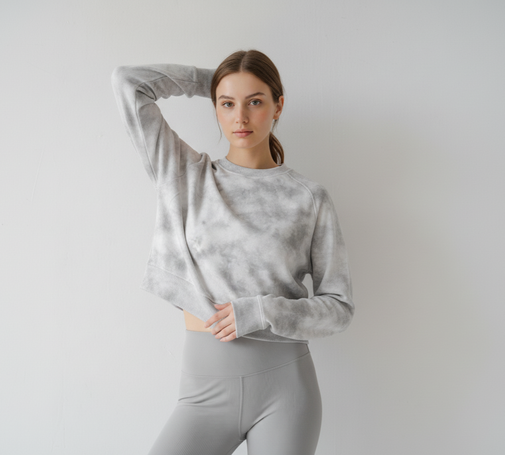 Dirty Washed Boxy Fleeced Sweatshirt