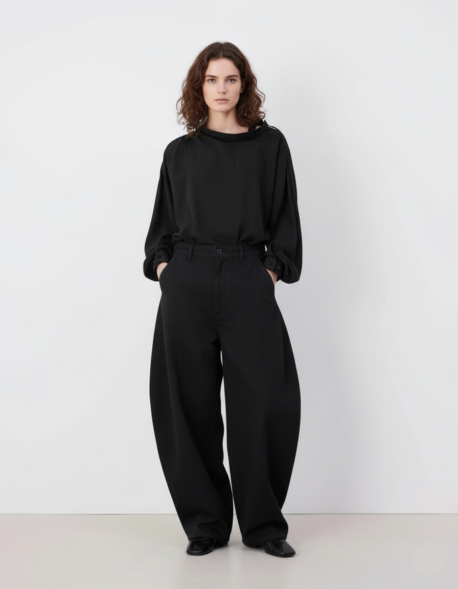Essential Curved-Blade Suit Pants