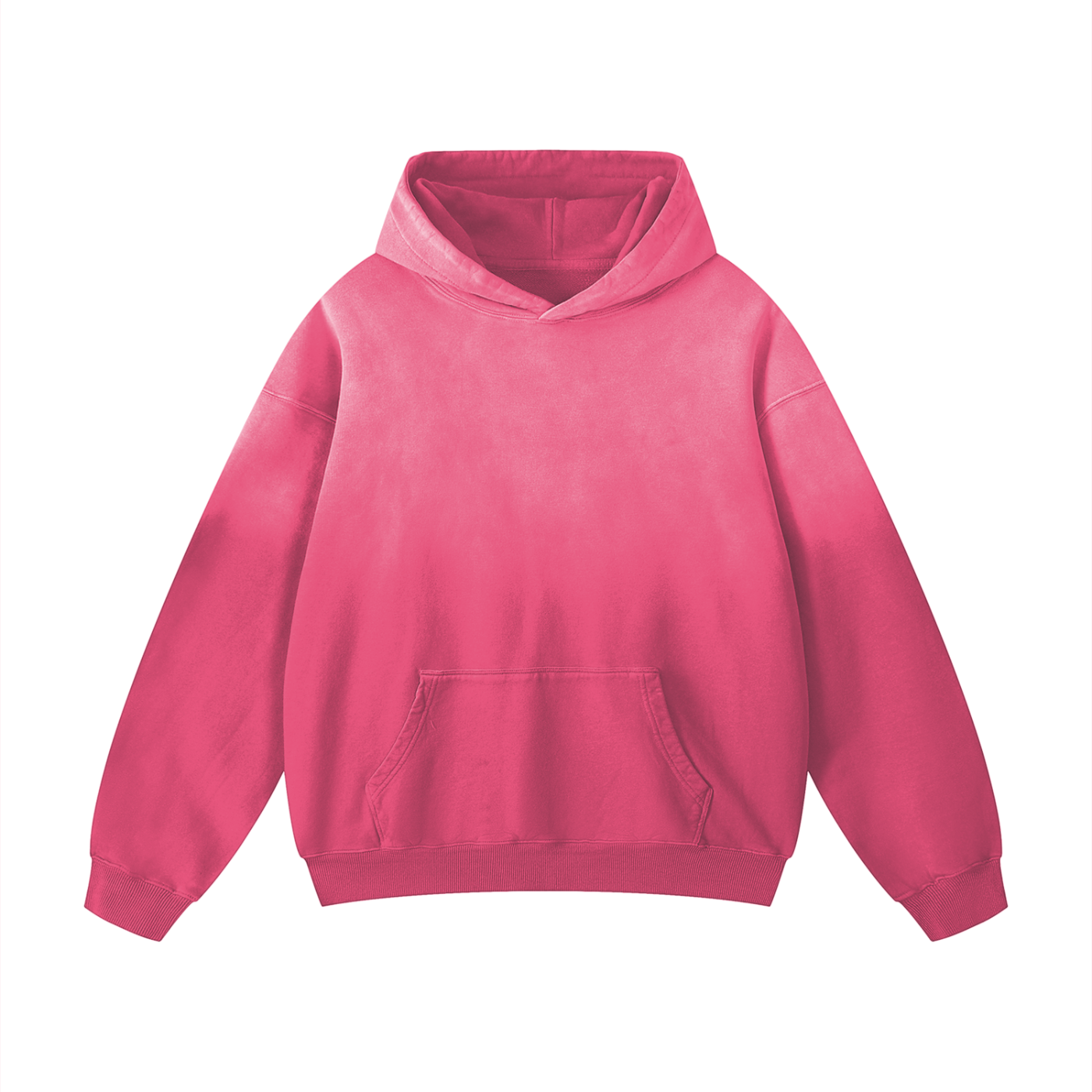 Heavyweight oversized pink hoodie for women casual wear