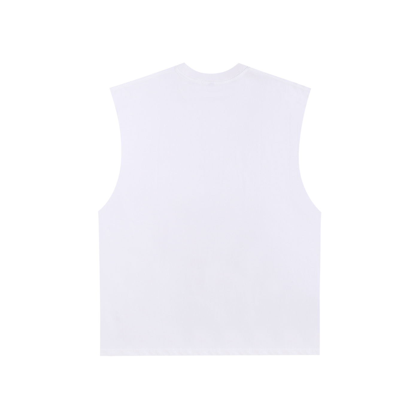 Raw Edge Cotton Tank Top