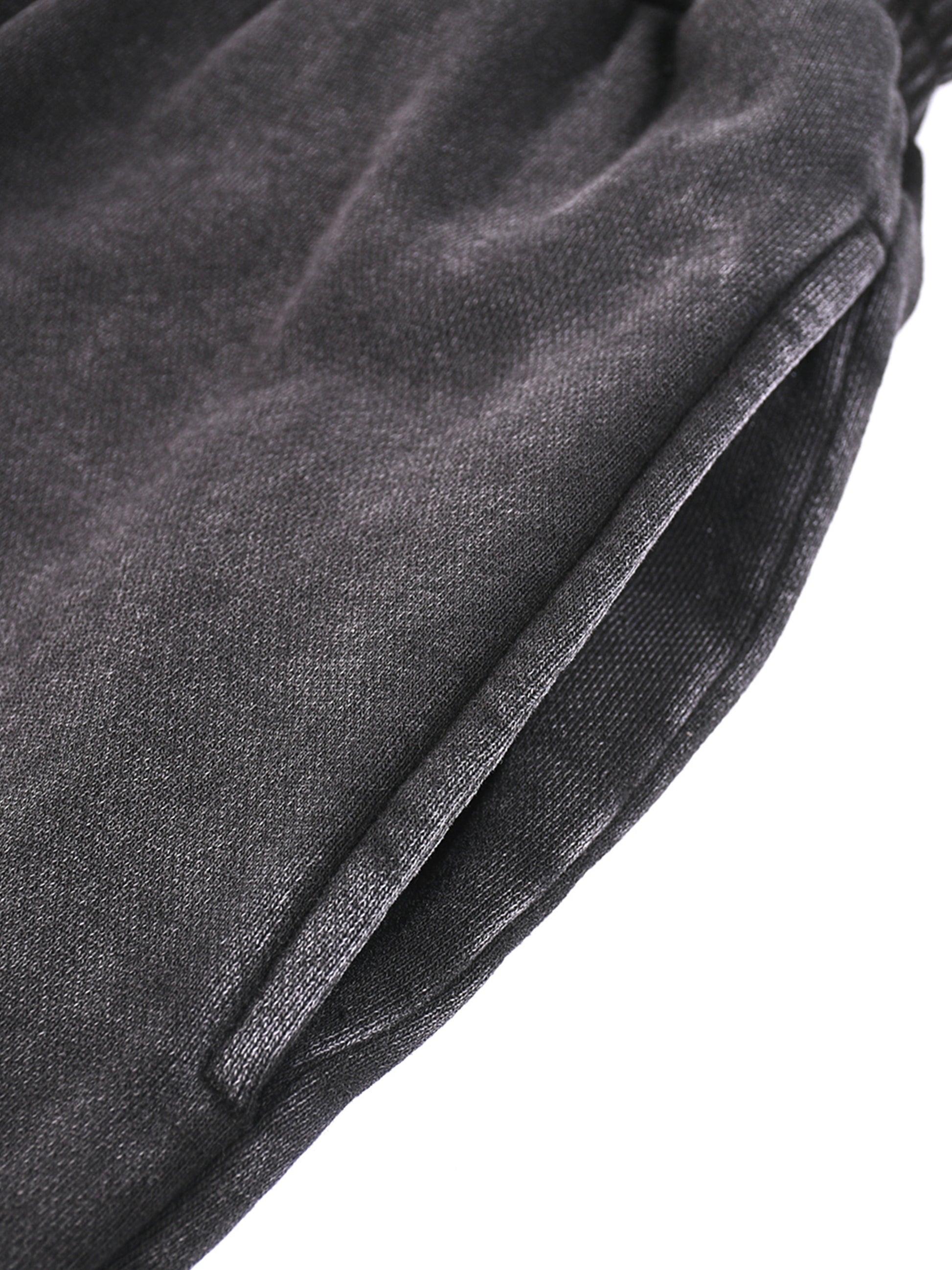 Snow Washed Cotton Straight Leg Pants