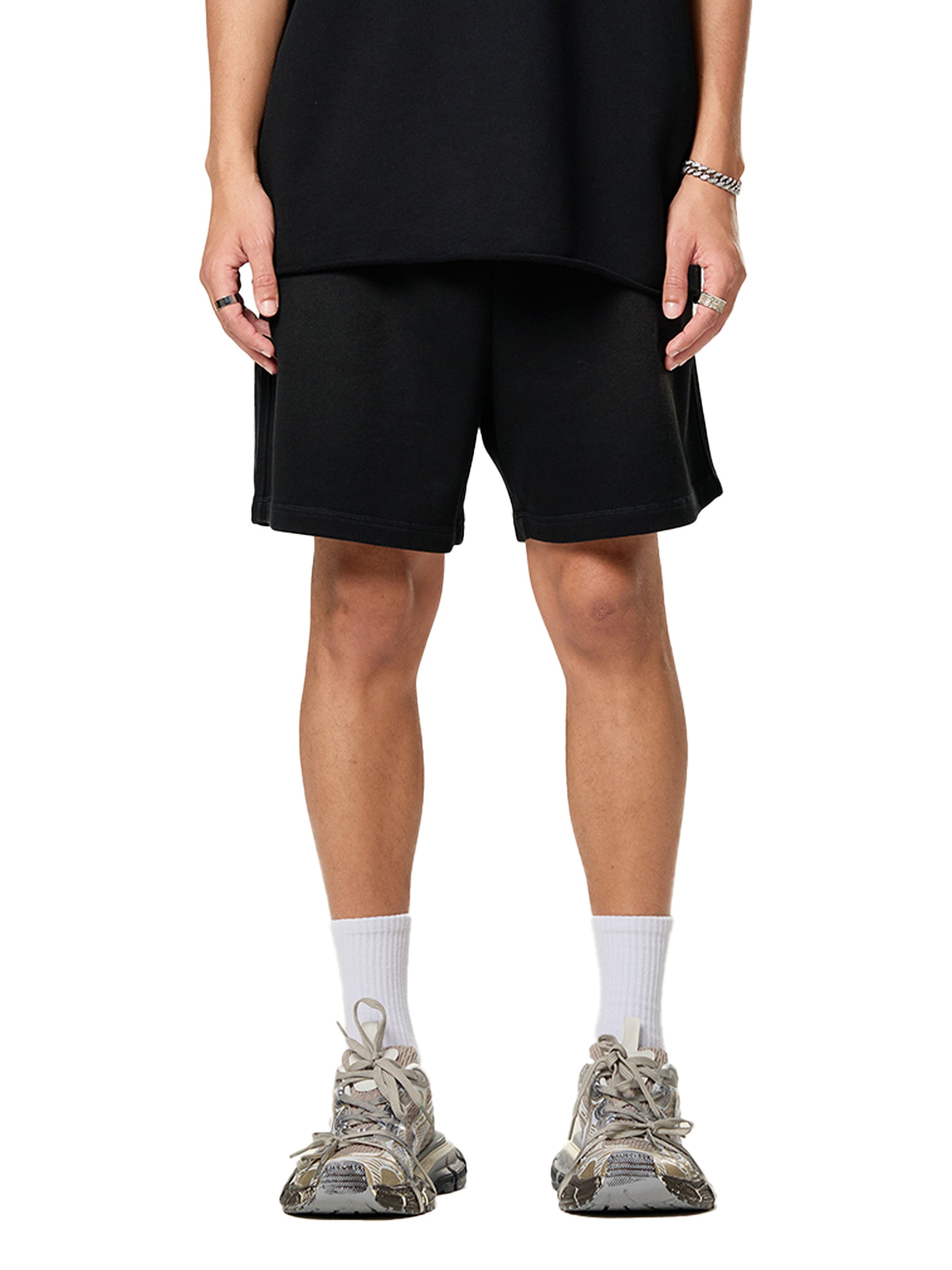 Sun Fade Raw Edge Cotton Shorts – Unisex Streetwear