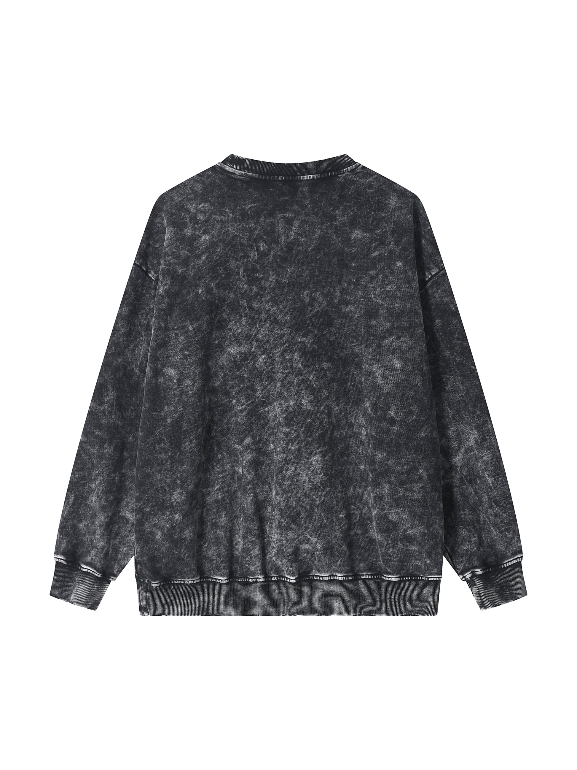 Snow Washed Hand-Frayed Sweatshirt
