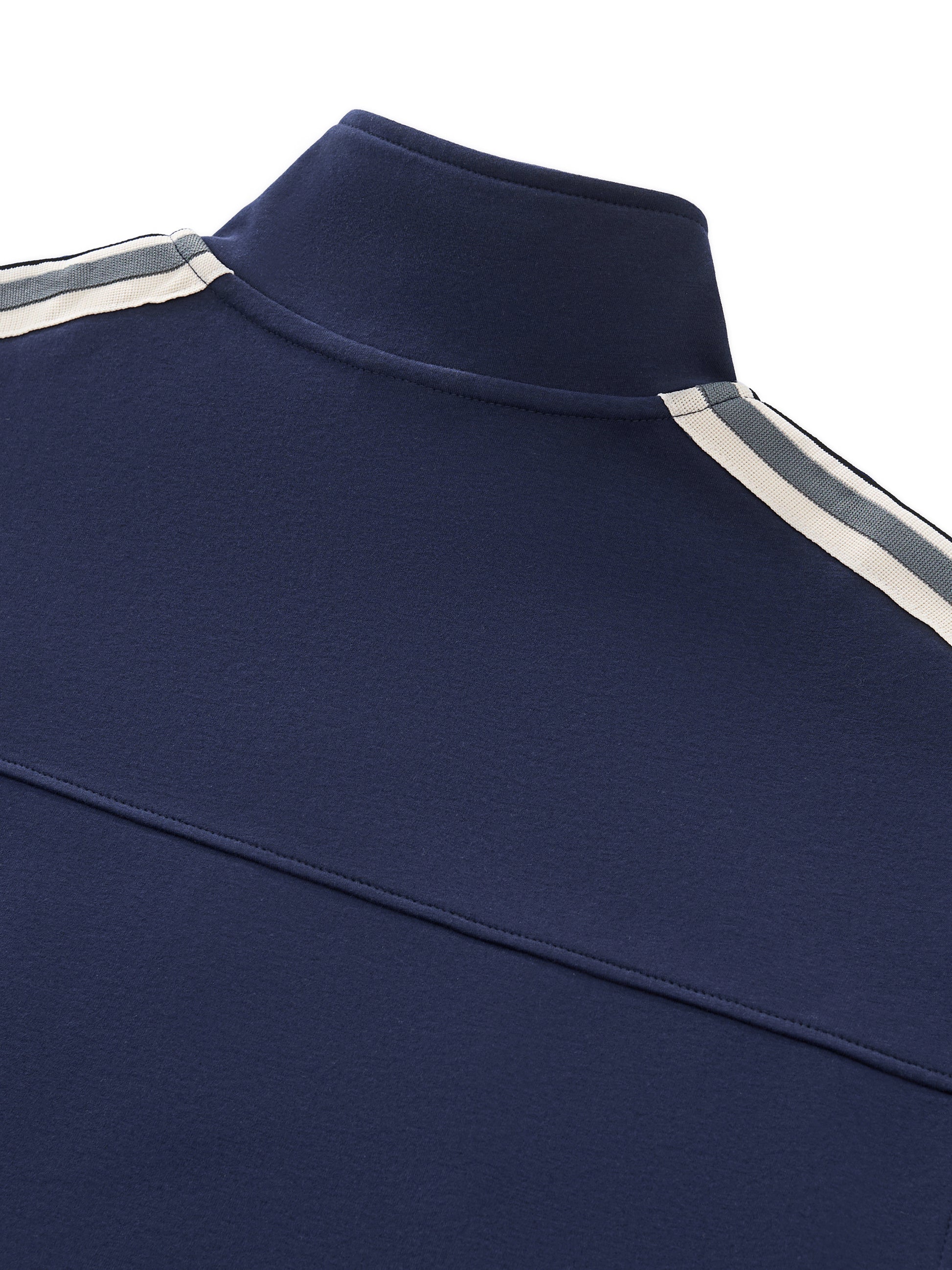 Side-Stripe Stand Collar Jacket – Unisex Casual