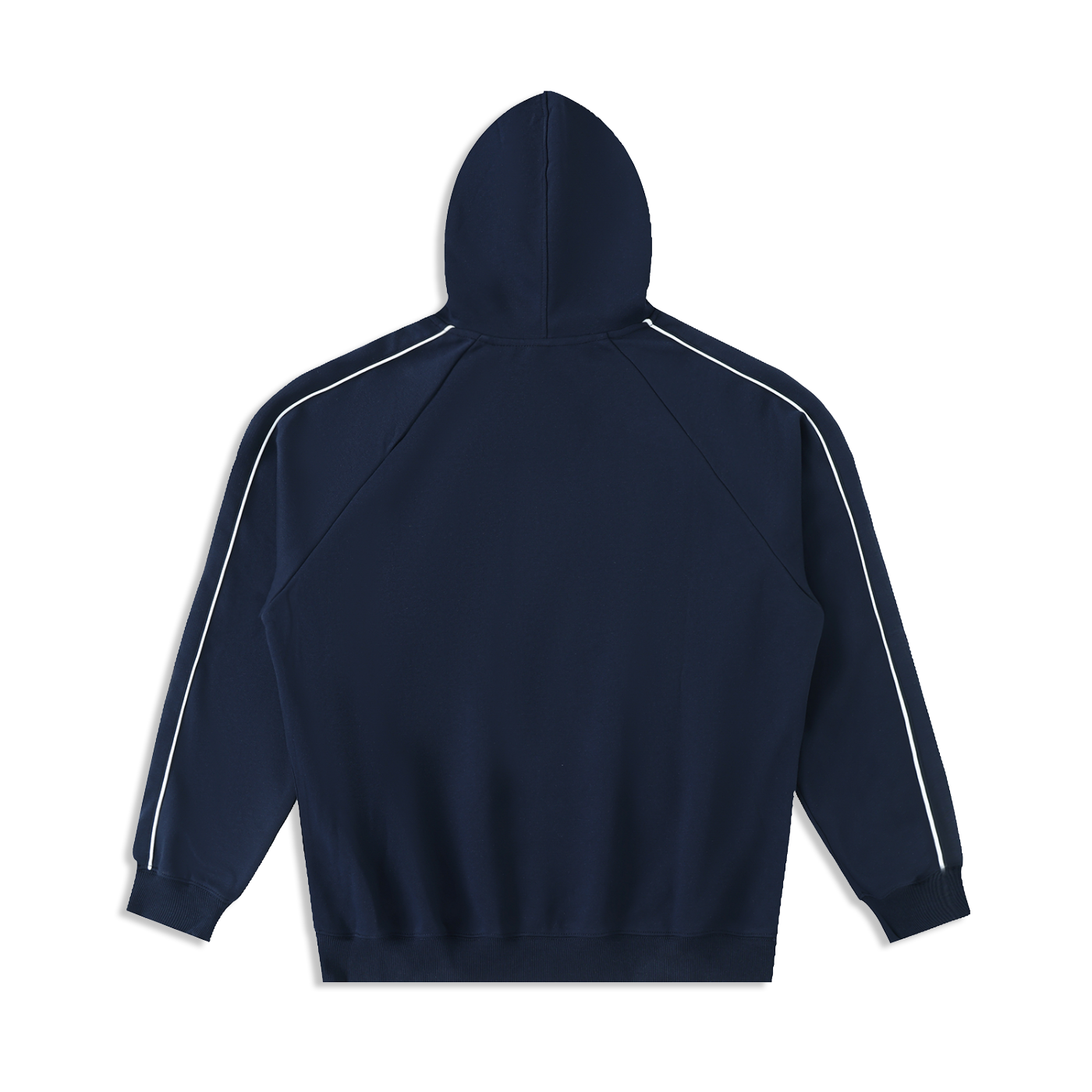 Contrast Piping Raglan Hoodie